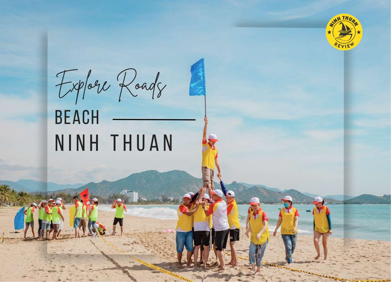 Cung đường ven biển Ninh Chữ nơi có bãi biển rộng để tổ chức Teambuiding