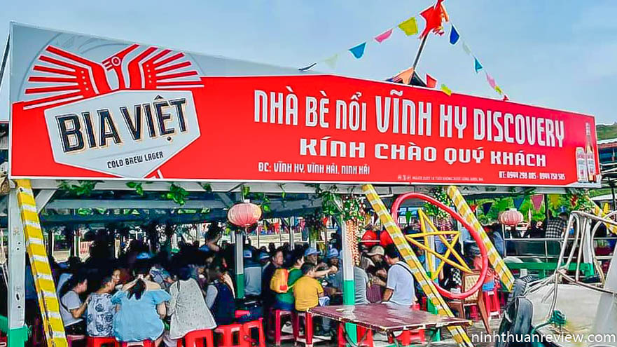 nhà bè hải sản Vĩnh Hy Discovery